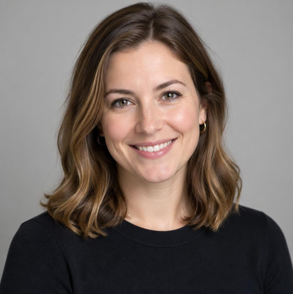 Portrait of a woman with a warm smile
