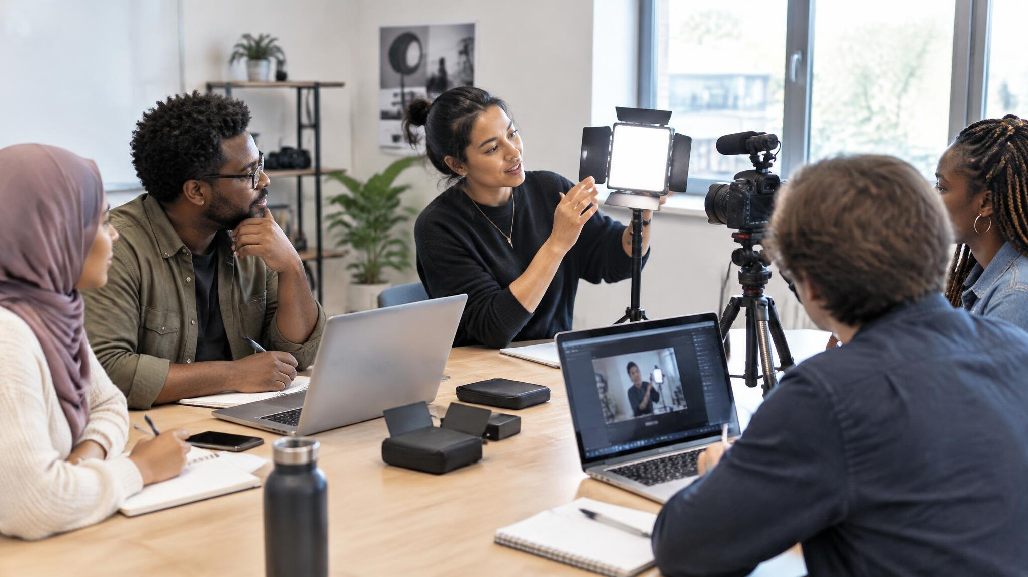 Group of people learning together at a workshop